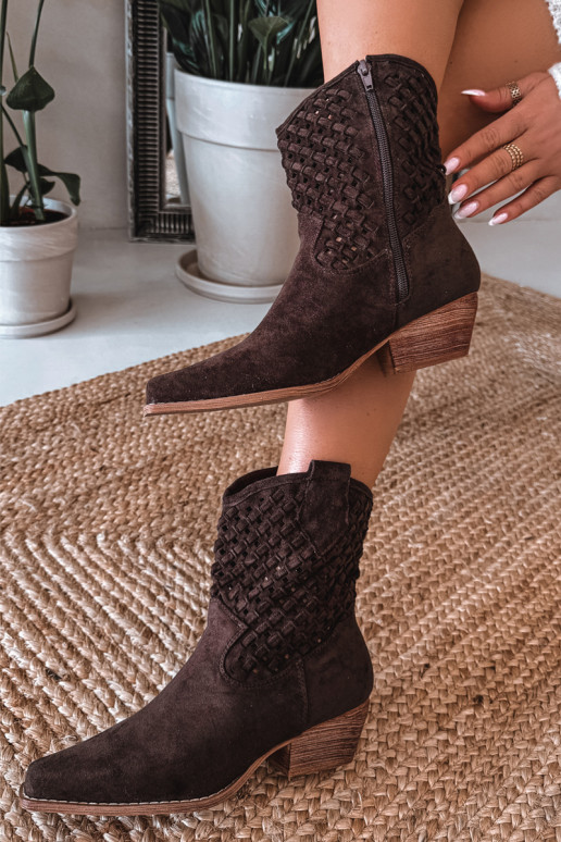 Bottes ajourées Féminin avec des talons CzekoladoÀe Ferissa