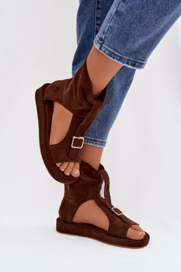 Sandales pour femmes avec une botte CzekoladoÀe Coralya