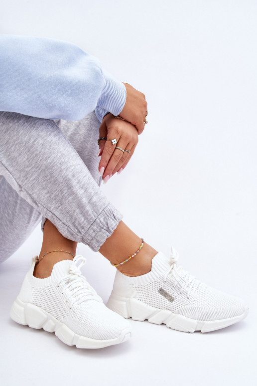 Féminin  Chaussures modèle baskets Memory Foam System Big Star JJ274268 couleur blanche