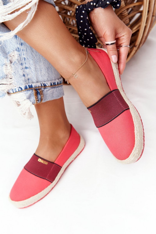 espadrilles Sur une semelle pinto Big Star HH274478 couleur rouge