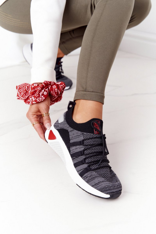 Féminin Style sportif chaussures Memory Foam Big Star HH274532 couleur grise