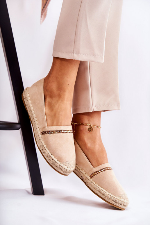 Modèle classique Un modèle convaincant Féminin espadrilles beige Cersei