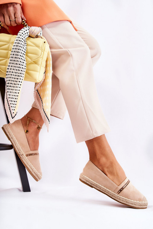 Modèle classique Un modèle convaincant Féminin espadrilles beige Cersei