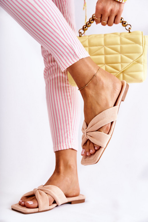 Féminin velours Chaussons Nuance rose clair Vanilla Sky