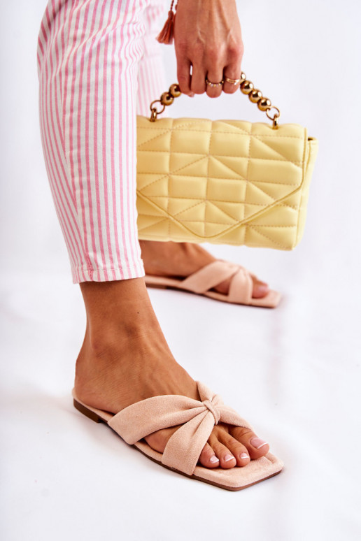 Féminin velours Chaussons Nuance rose clair Vanilla Sky