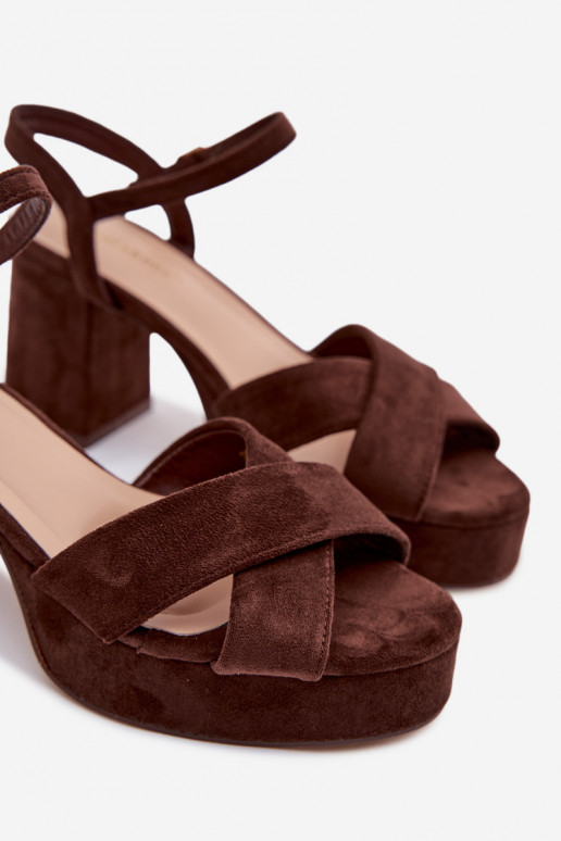 Sandales à talons hauts pour femme CzekoladoÀe Janelia