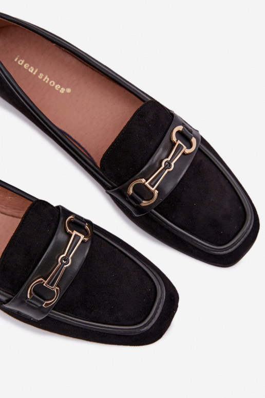 Mocassins mocassins pour femmes avec des ornements couleur noire Palerina