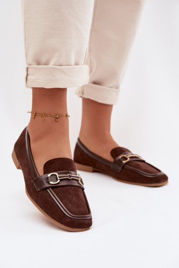 Mocassins pour femmes avec ornements couleur marron Palerina 2