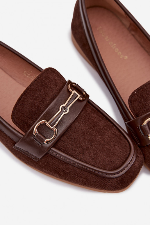 Mocassins mocassins pour femmes avec des ornements marron Palerina