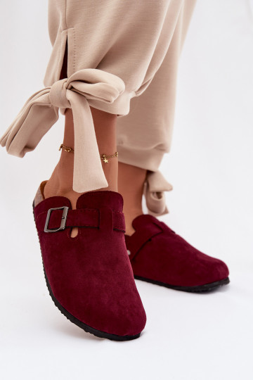 Sabots bordeaux avec boucles Delirisse 2