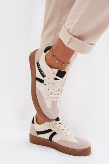 Baskets de style sportif basses noir-blanc Denelisse