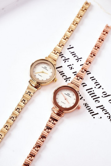 Montre femme Sur le bracelet Giorgio&Dario couleur or rose 2