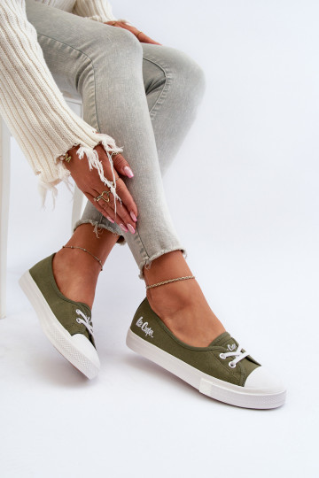 Baskets Chaussures de loisirs Lee Cooper LCDANS-24-31-2729 couleur verte 2