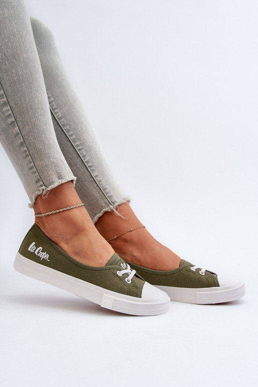 Baskets Chaussures de loisirs Lee Cooper LCDANS-24-31-2729 couleur verte
