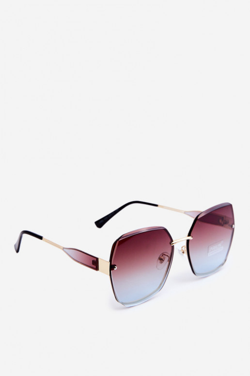Des lunettes de soleil FémininCienioÀanymi Szkiełkami UV400 marron