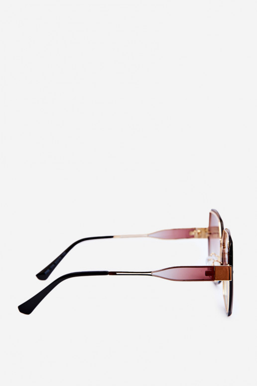 Des lunettes de soleil FémininCienioÀanymi Szkiełkami UV400 marron