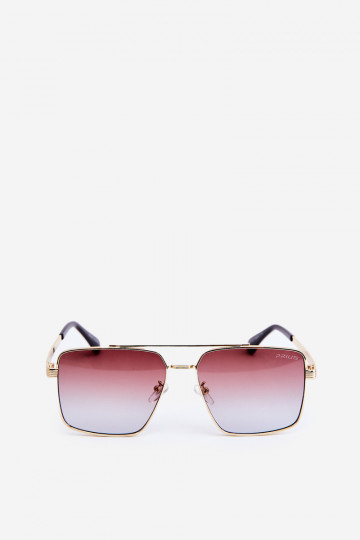 Des lunettes de soleil Féminin UV400 or-marron 2