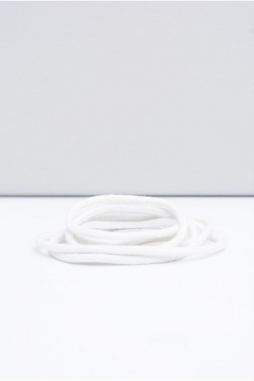 Lacets ronds Corbby couleur blanche