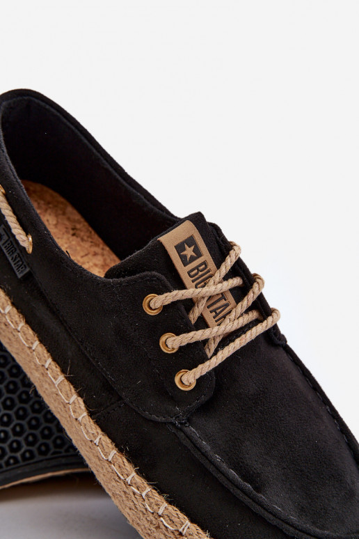 espadrilles Mâle avec des lacets Big Star NN174051 couleur noire
