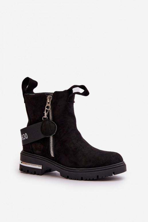 réchauffer Bottes pour femmes avec fermetures éclair couleur noire Calvaro