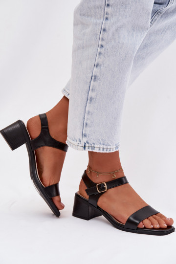 Sandales pour femmes Eko Peau Klocke couleur noire Sabela