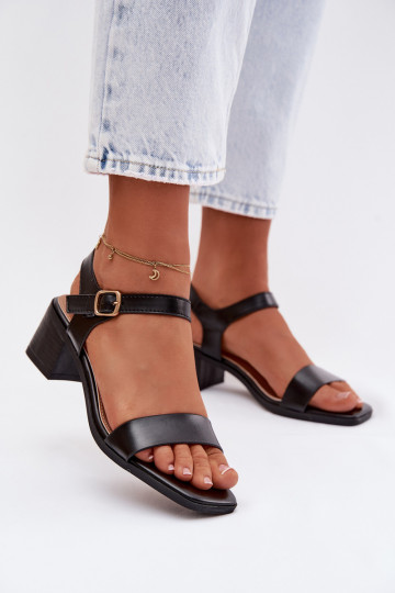 Sandales pour femmes Eko Peau Klocke couleur noire Sabela 2