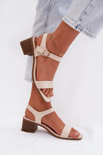 Sandales pour femmes Eko Peau Klocke beige Sabela