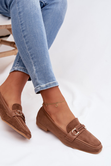 Mocassins Mocassins Féminin Avec des décorations Élément marron Evelora