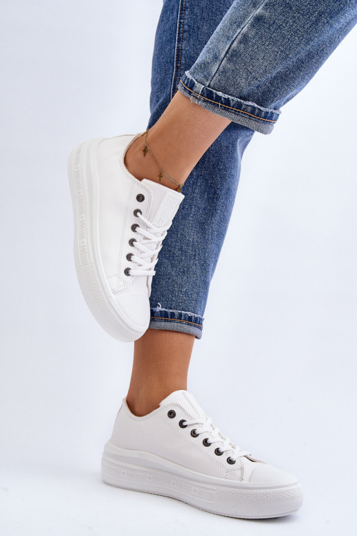 Faible Chaussures de loisirs réchauffer couleur blanche Big Star MM274029