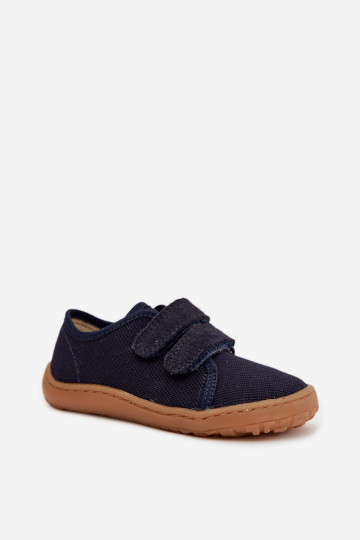 Chaussons d'été pour enfants Froddo Canvas G1700440-2 couleur bleu foncé