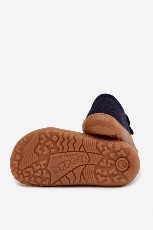 Chaussons Puéril Barefoot Froddo Canvas G1700440-2 bleu foncé