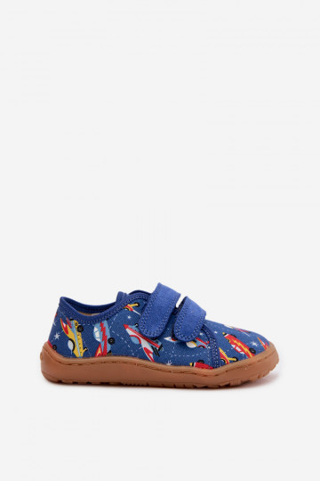 Chaussons Puéril Barefoot Statki Kosmiczne Froddo Canvas G1700440-5 couleur bleue 2