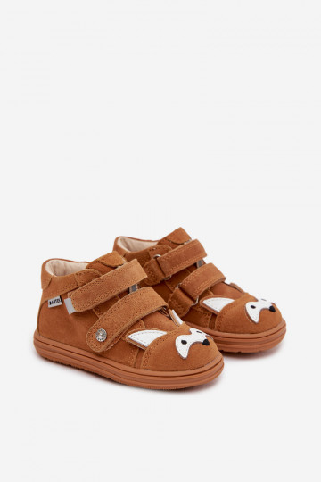 Chaussures en cuir pour enfants garçons avec thème Lisa Bartek 8632063 de couleur marron