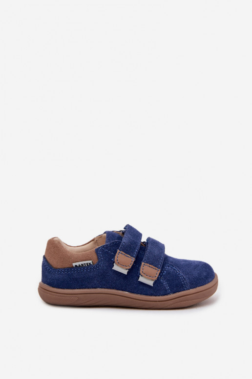Peau chaussures Barefoot PuérilOdblaskami Bartek 8600366 bleu foncé