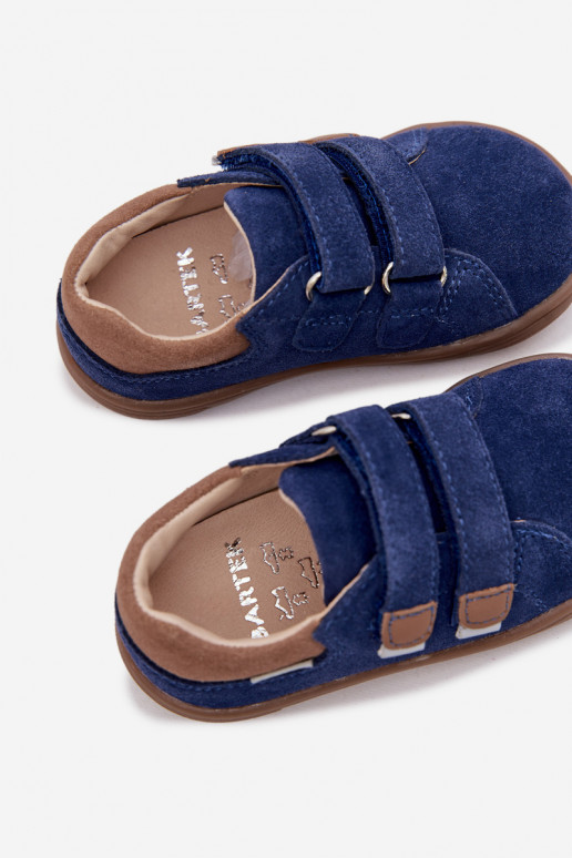 Peau chaussures Barefoot PuérilOdblaskami Bartek 8600366 bleu foncé