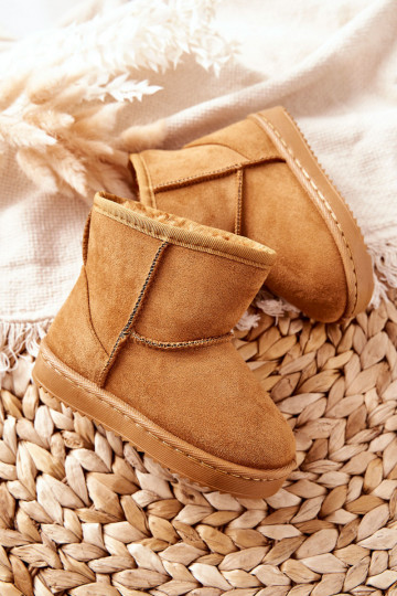 Bottes d'hiver chaudes pour enfants couleur chaki Gooby 2