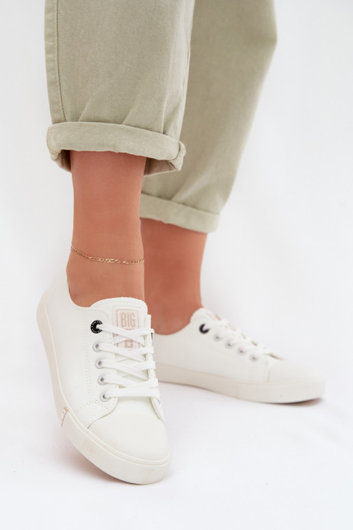 Chaussures de loisirs en cuir écologique Big Star TT274023 couleur blanche