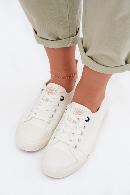 Chaussures de loisirs en cuir écologique Big Star TT274023 couleur blanche
