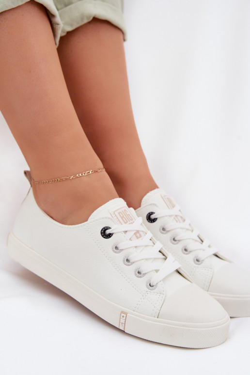 Chaussures de loisirs en cuir écologique Big Star TT274023 couleur blanche