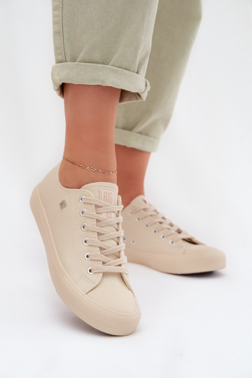Baskets de loisirs en simili cuir Big Star TT274019 couleur sable