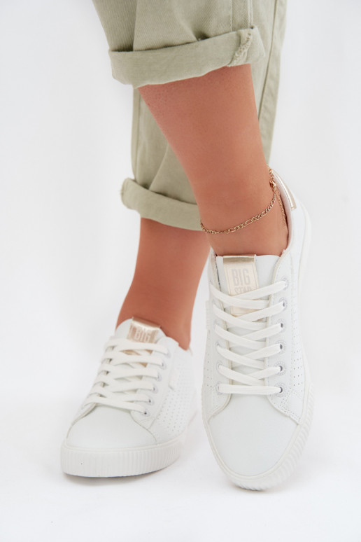 chaussures décontractées Baskets Féminin Eko Peau Big Star TT274020 couleur blanche