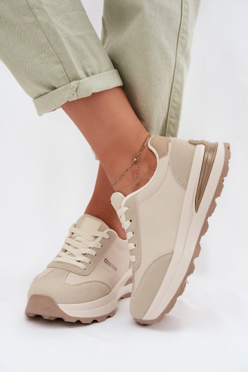 Chaussures modèle baskets baskets Féminin Big Star TT274876 HI-POLY SYSTEM beige