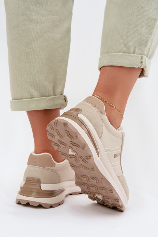 Chaussures modèle baskets baskets Féminin Big Star TT274876 HI-POLY SYSTEM beige