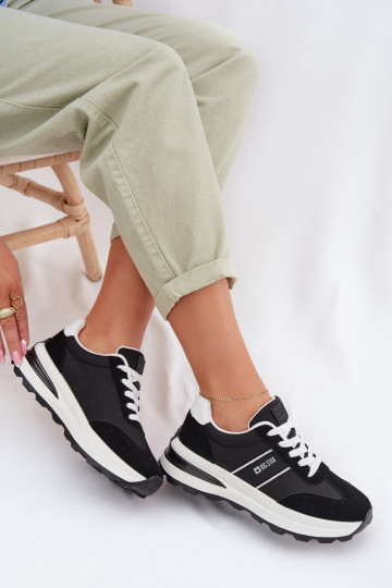 Chaussures modèle baskets baskets Féminin Big Star TT274877 HI-POLY SYSTEM couleur noire