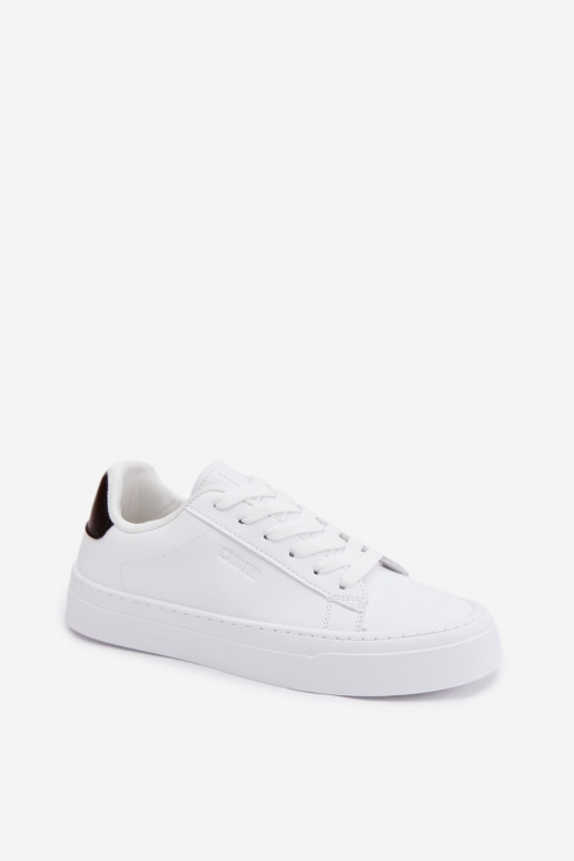 Chaussures modèle baskets Féminin en cuir écologique Big Star TT274928 HI-POLY SYSTEM couleur blanche