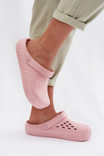 Chaussons Sabots Féminin Pantoufles légères Big Star TT274A080 couleur rose