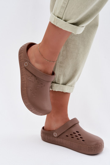 Chaussons légers pour femmes Big Star TT274A085 couleur marron