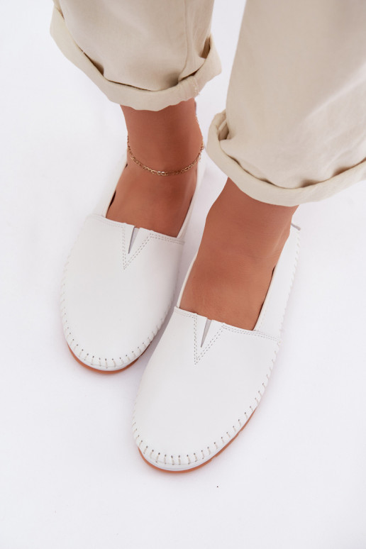 Peau chaussures Féminin S.Barski LR61-7051 couleur blanche