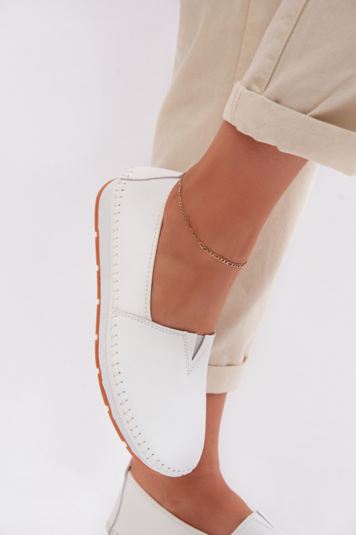 Peau chaussures Féminin S.Barski LR61-7051 couleur blanche