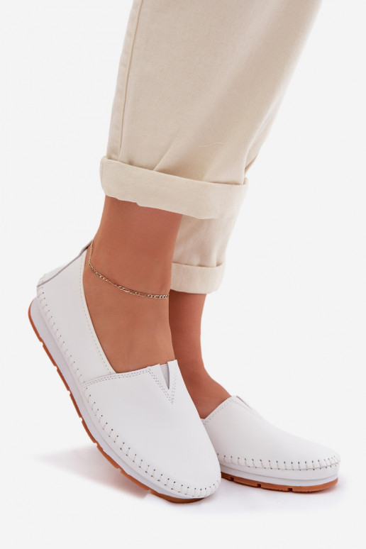 Peau chaussures Féminin S.Barski LR61-7051 couleur blanche